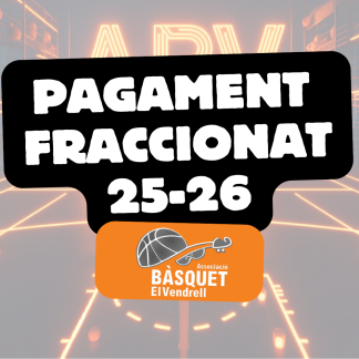 PAGAMENT FRACCIONAT AGOST, TEMPORADA 2025-26